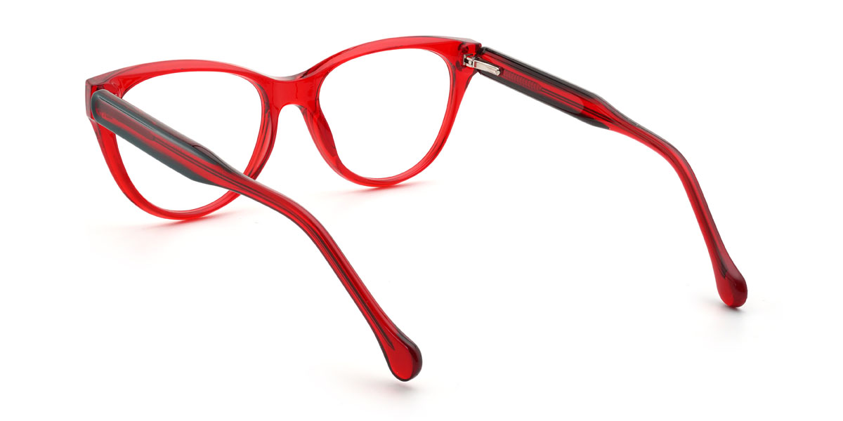 Red Ulises Glasses - Cat Eye Glasses
