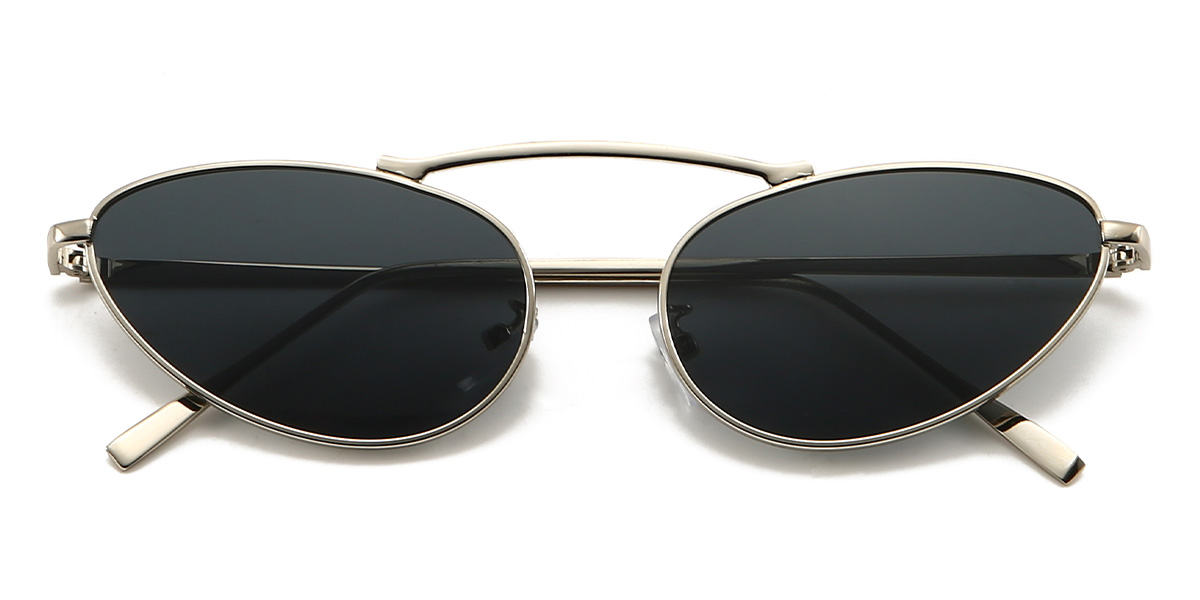Silver Grey Harmonie Glasses - Oval Sunglasses