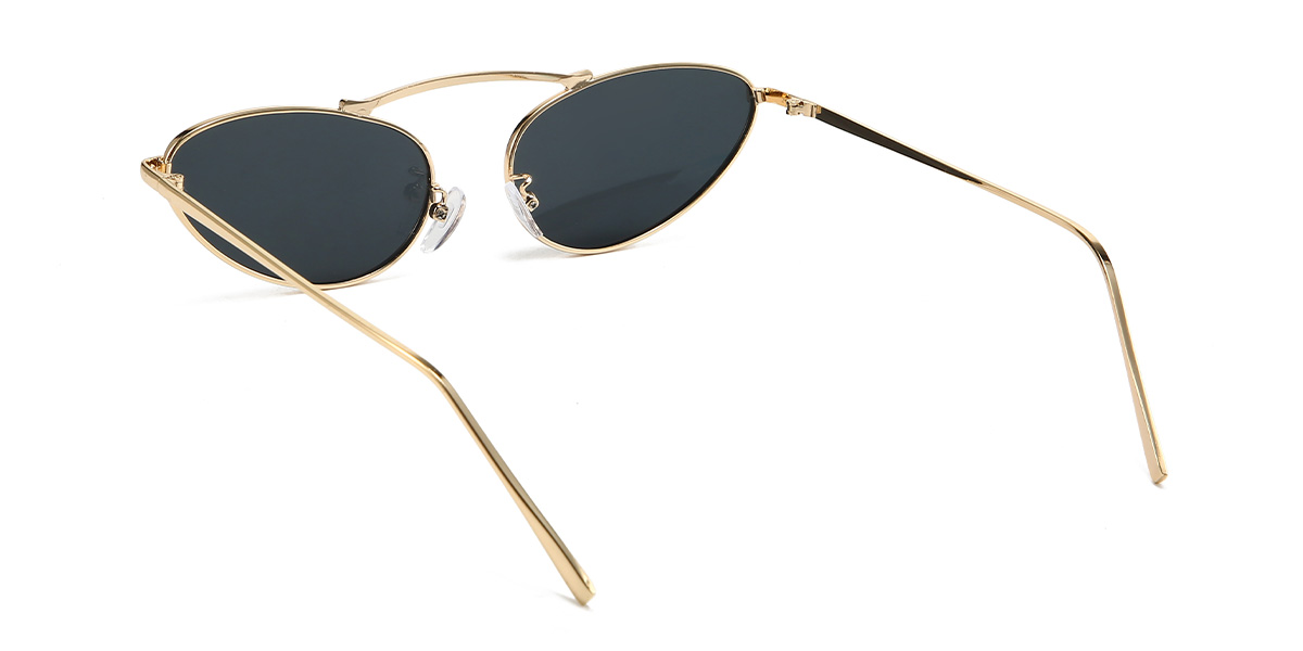 Gold Grey Harmonie Glasses - Oval Sunglasses