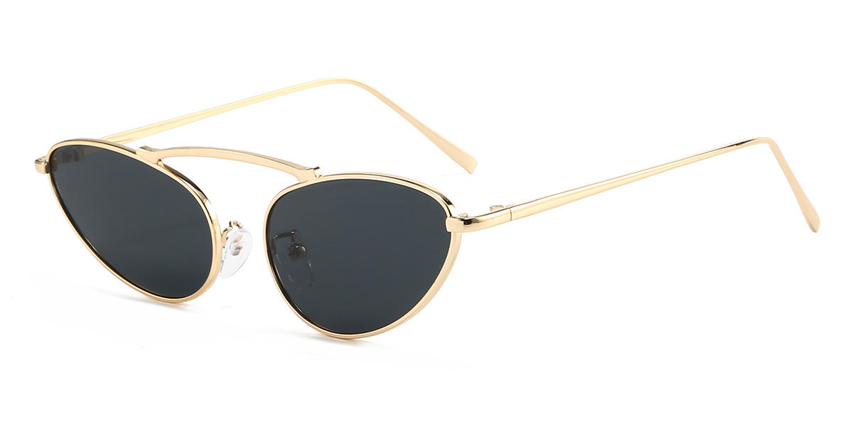 Gold Grey Harmonie Glasses - Oval Sunglasses