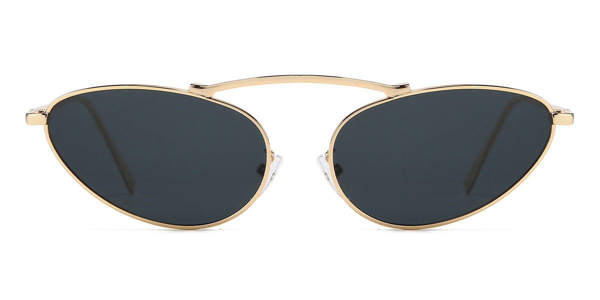 Gold Grey Harmonie Glasses - Oval Sunglasses