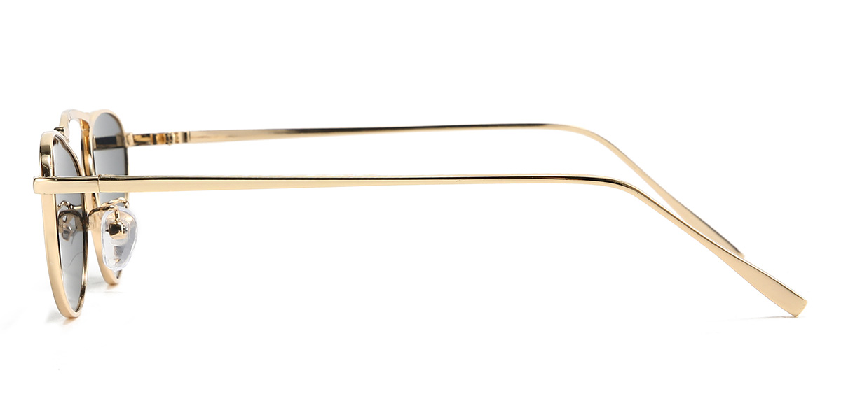 Gold Grey Harmonie Glasses - Oval Sunglasses