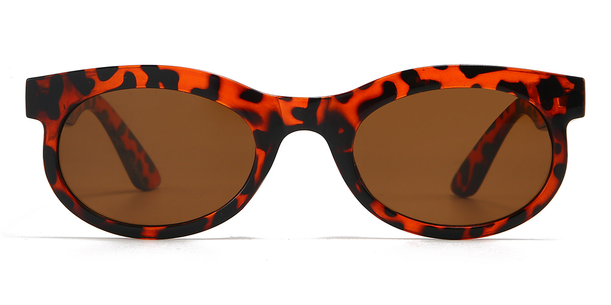 Teknősbéka barna Jannat Szemüveg - Oval Sunglasses