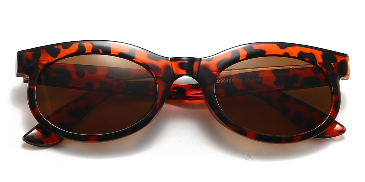Teknősbéka barna Jannat Szemüveg - Oval Sunglasses