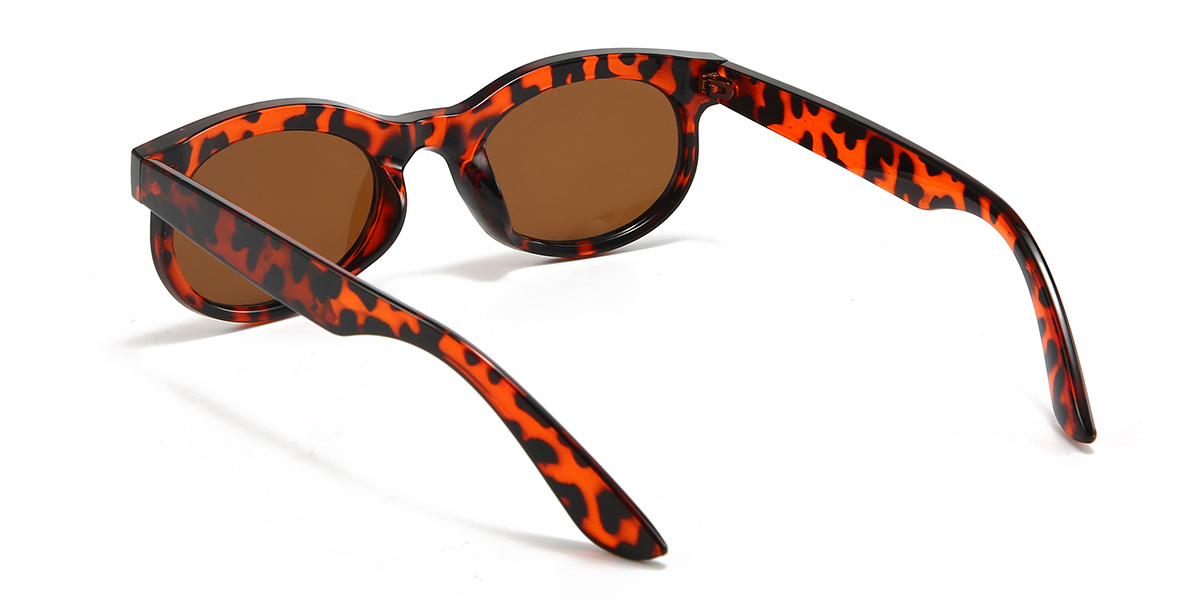 Teknősbéka barna Jannat Szemüveg - Oval Sunglasses