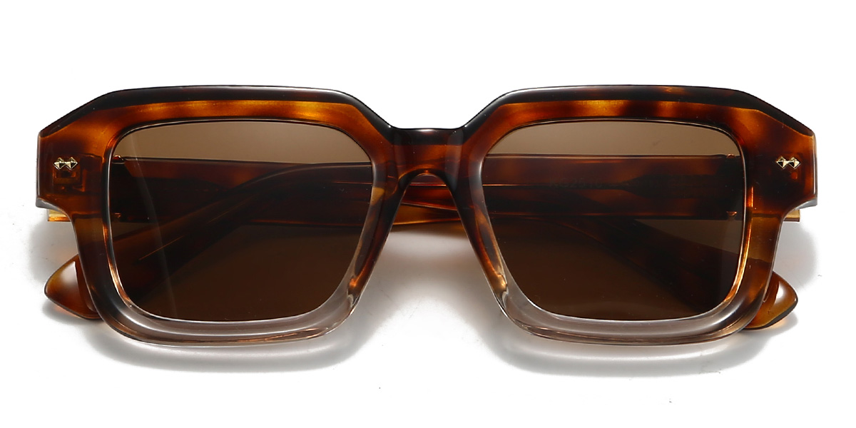Teknősbéka barna Letty Szemüveg - Rectangle Sunglasses
