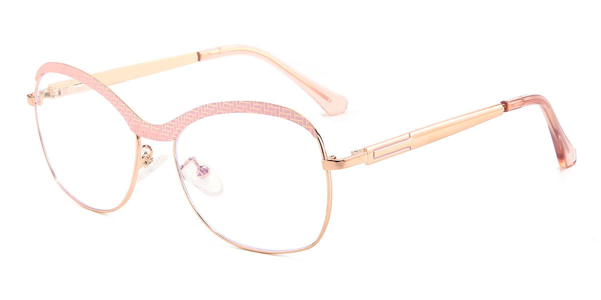 Ouro Rosa Ishanvi Óculos - Oval Glasses