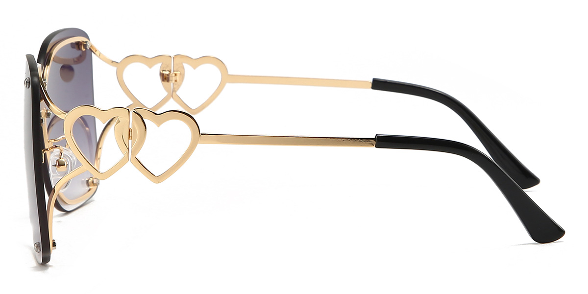 Oro Gradual Morado Taelynn Gafas - Square Sunglasses