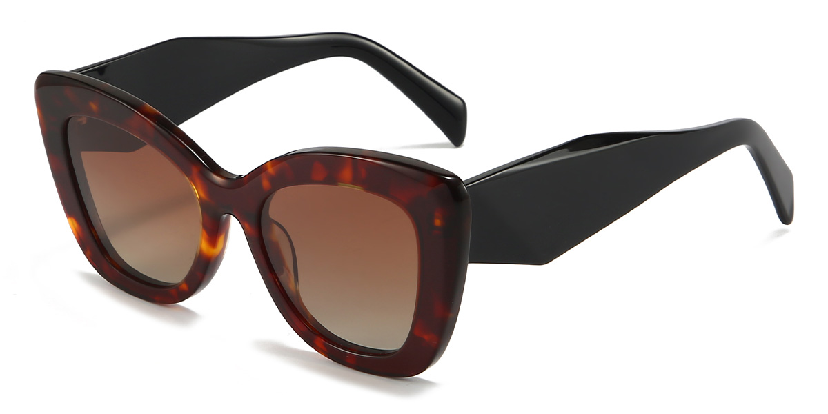 Écaille de tortue Marron Kaidence Lunettes - Cat Eye Sunglasses