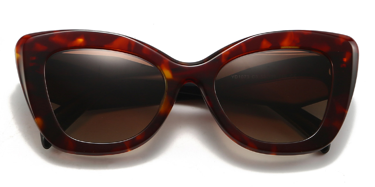 Écaille de tortue Marron Kaidence Lunettes - Cat Eye Sunglasses