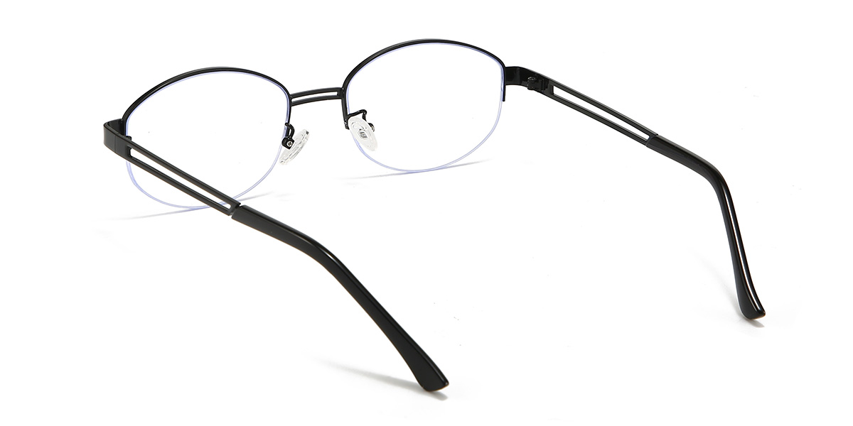 Black Mileena Glasses - Oval Glasses
