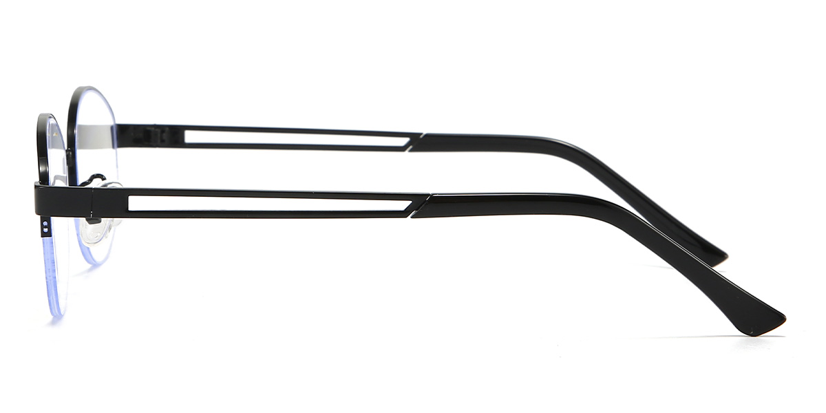 Black Mileena Glasses - Oval Glasses