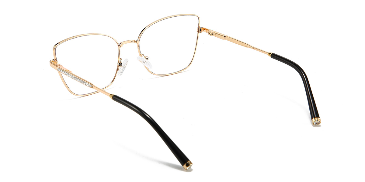 Black Saniya Glasses - Cat Eye Glasses