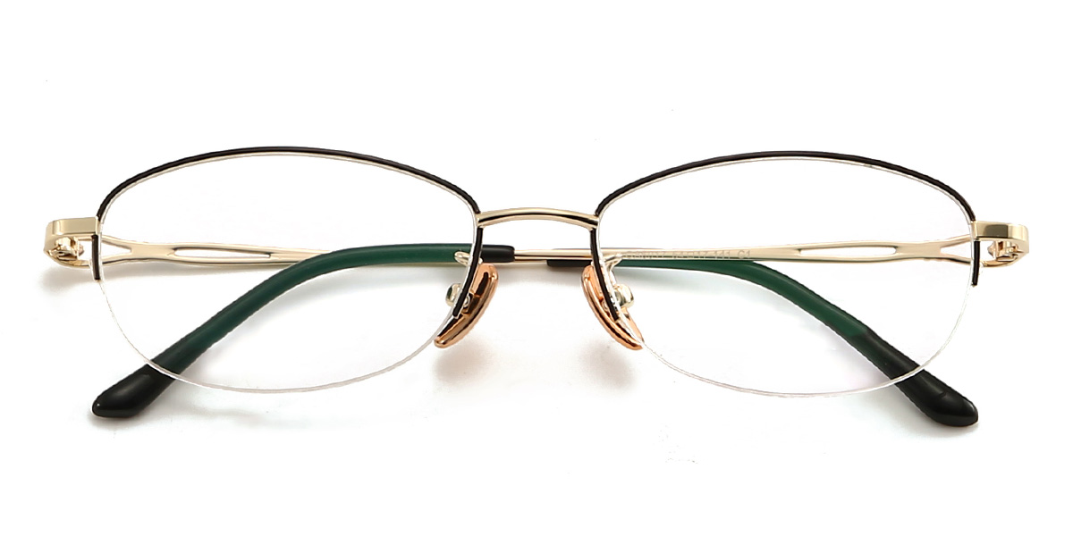 Black Jacari Glasses - Oval Glasses