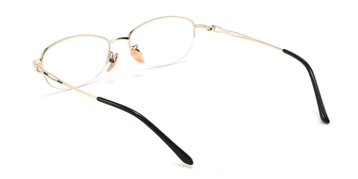 Black Jacari Glasses - Oval Glasses