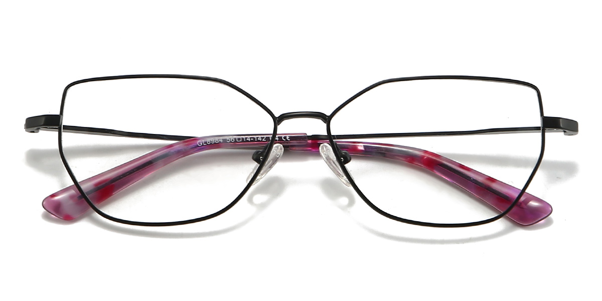 Black Winry Glasses - Rectangle Glasses