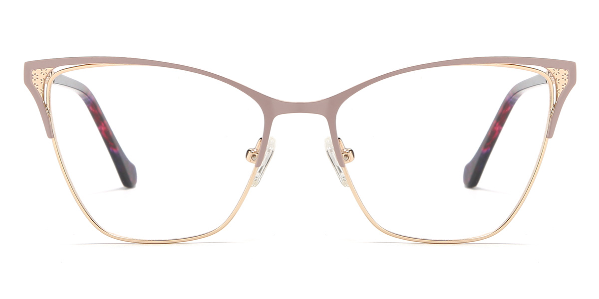 Zlato ružová Zakariya - Cat Eye Glasses