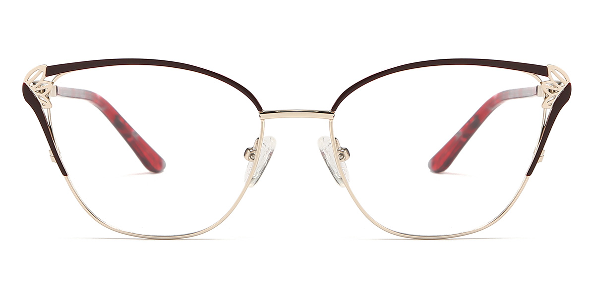 Zlatohnedá Karolina - Cat Eye Glasses