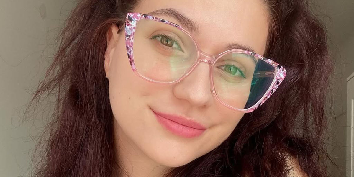 Rosa Floral Xavier Gafas - Cat Eye Glasses