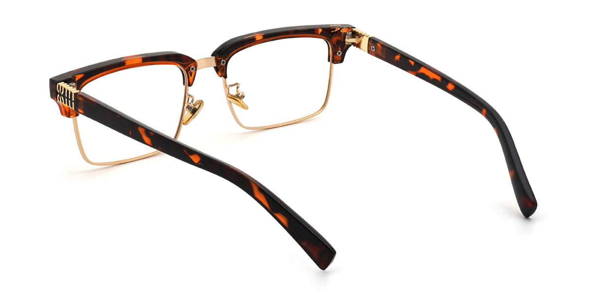 Tortoiseshell Rajveer Glasses - Rectangle Glasses
