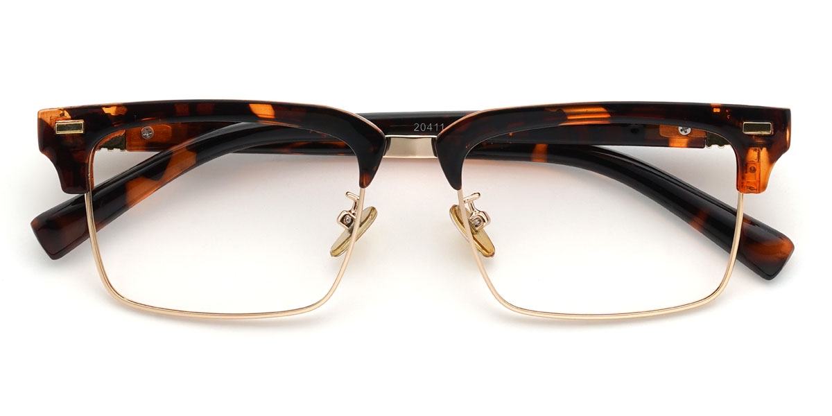 Tortoiseshell Rajveer Glasses - Rectangle Glasses