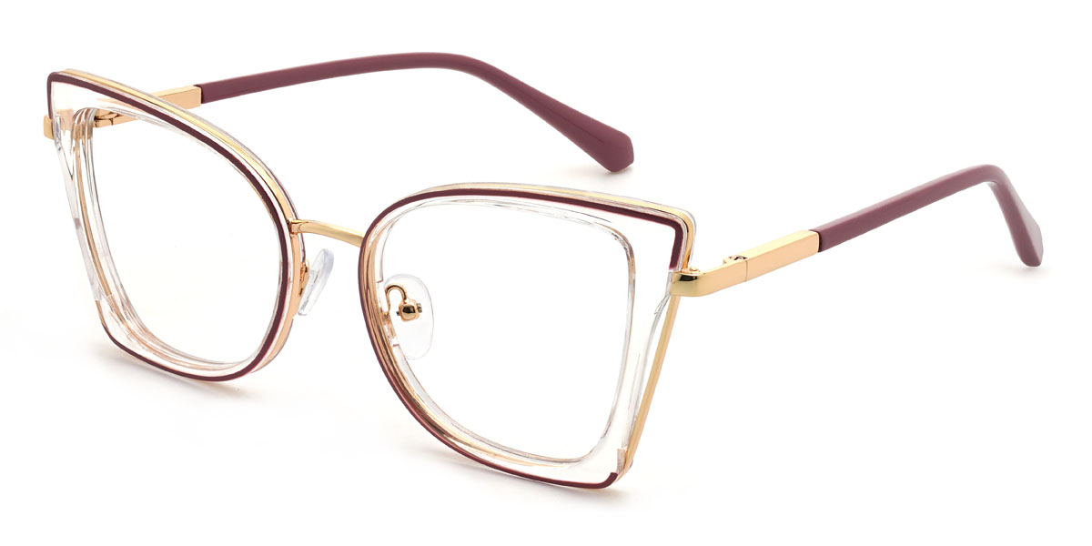 Clear Carlota Glasses - Square Glasses
