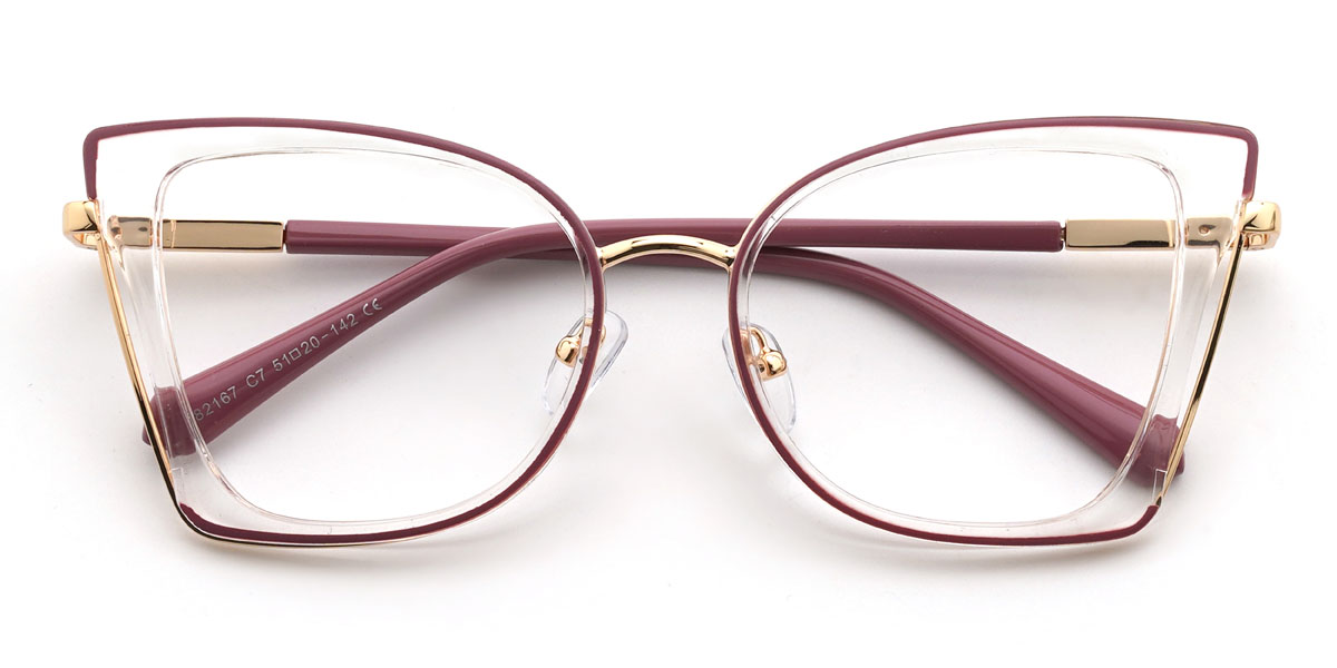 Clear Carlota Glasses - Square Glasses