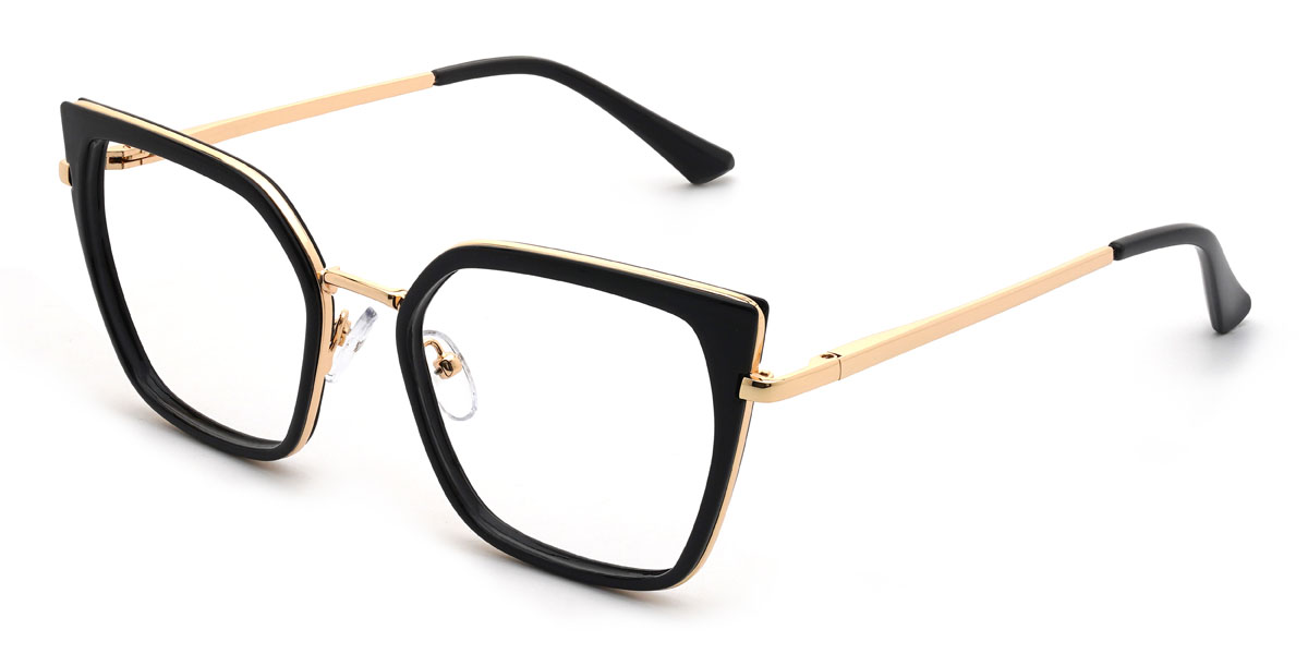 Black Karley Glasses - Square Glasses