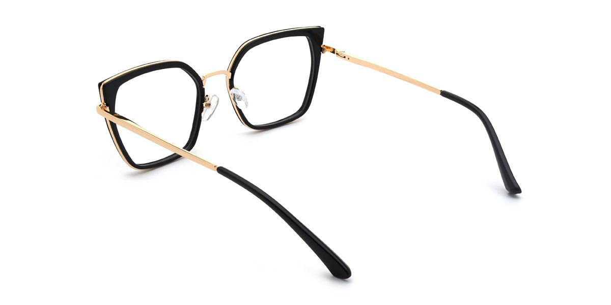 Black Karley Glasses - Square Glasses
