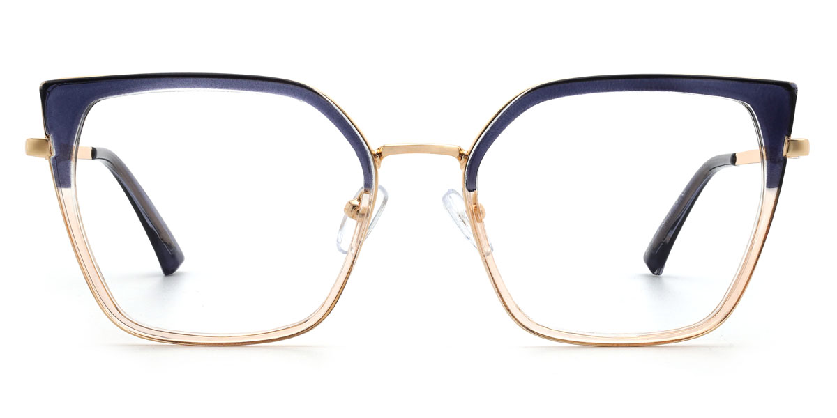 Kék Karley - Square Glasses