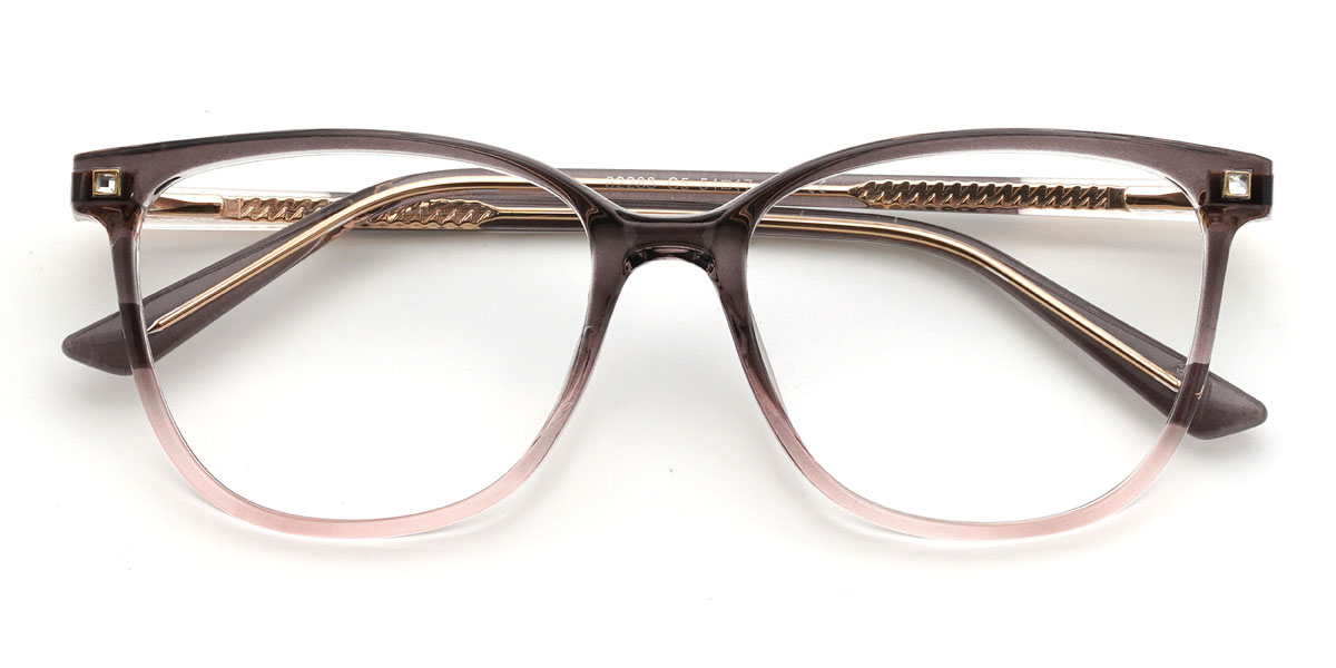 Grau Rosa Nirvi Brille - Rectangle Glasses