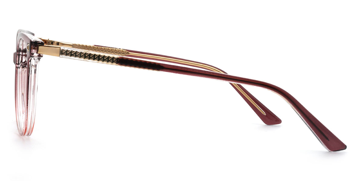 Gradient Red Nirvi Glasses - Rectangle Glasses