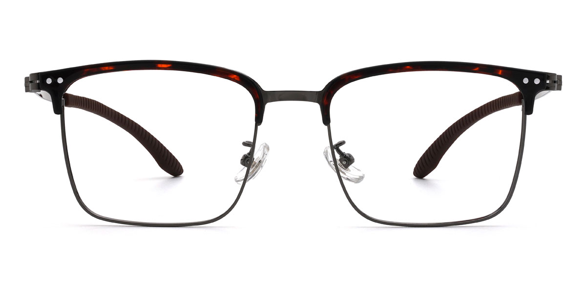 Tortoiseshell Aleen - Rectangle Glasses