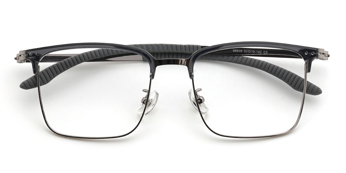 Sivý Aleen Okuliare - Rectangle Glasses