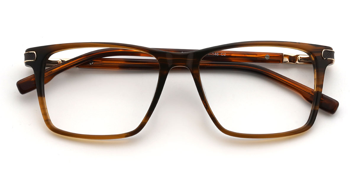 Woodgrain Lyndon Szemüveg - Rectangle Glasses