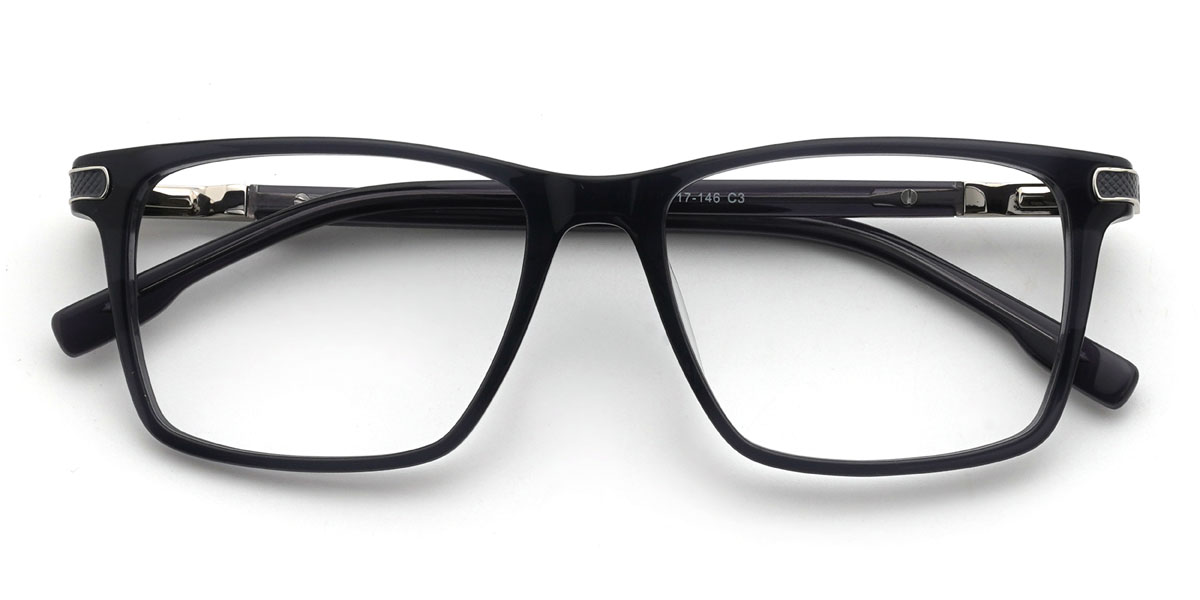 Grau Lyndon Brille - Rectangle Glasses