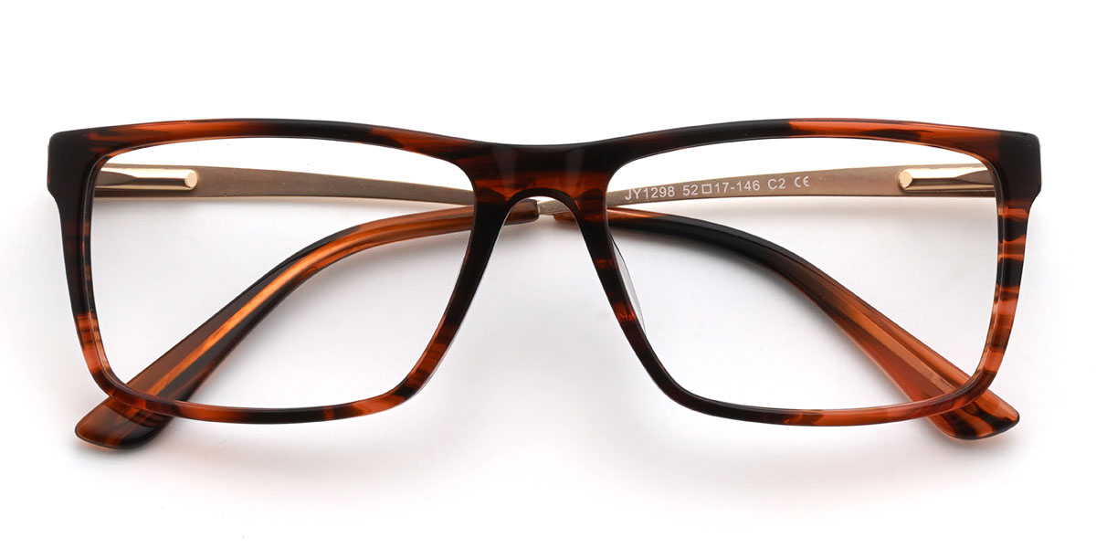 Tortoiseshell Mariela Glasses - Rectangle Glasses
