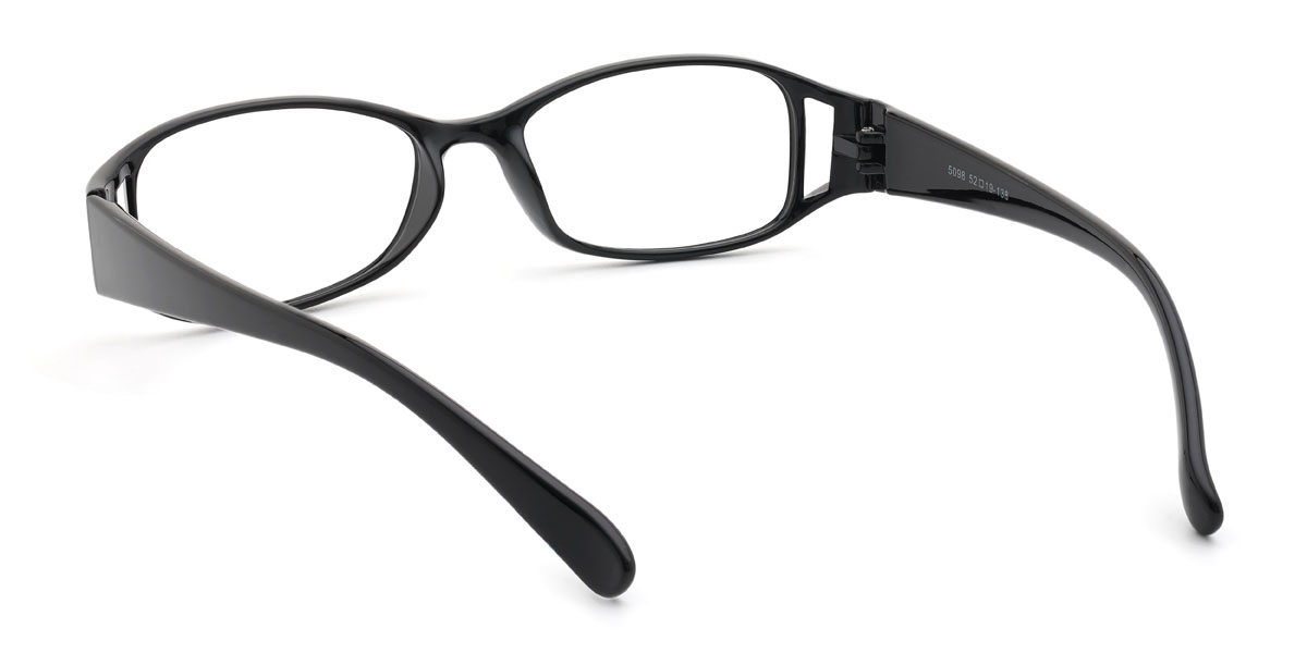 Black Khaleel Glasses - Oval Glasses