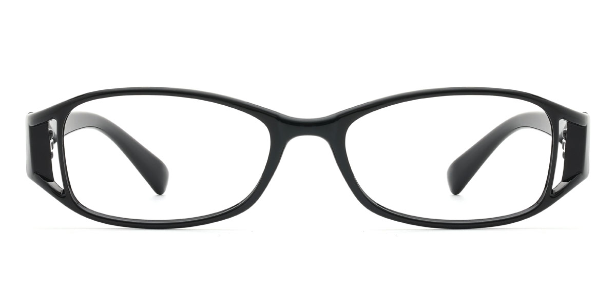 Black Khaleel Glasses - Oval Glasses
