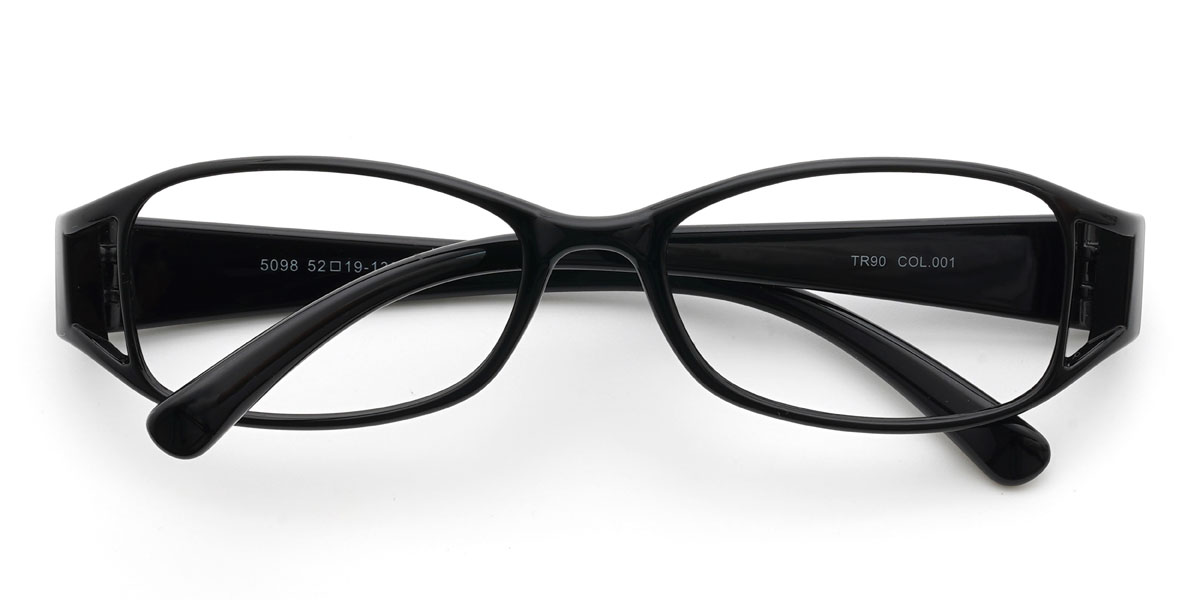 Black Khaleel Glasses - Oval Glasses