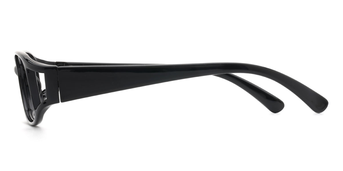 Black Khaleel Glasses - Oval Glasses