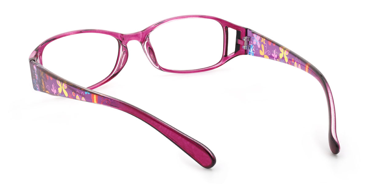 Purple Khaleel Glasses - Rectangle Glasses