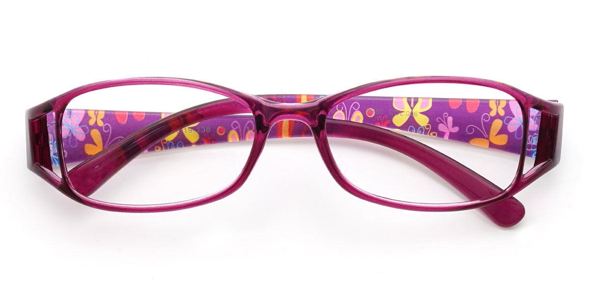 Purple Khaleel Glasses - Rectangle Glasses