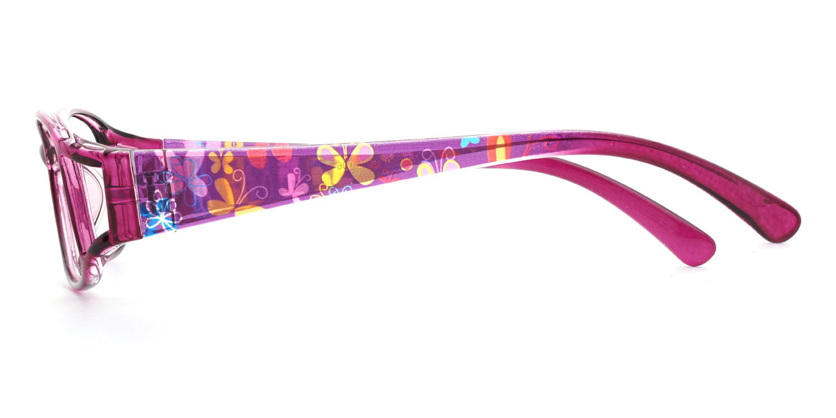 Purple Khaleel Glasses - Rectangle Glasses