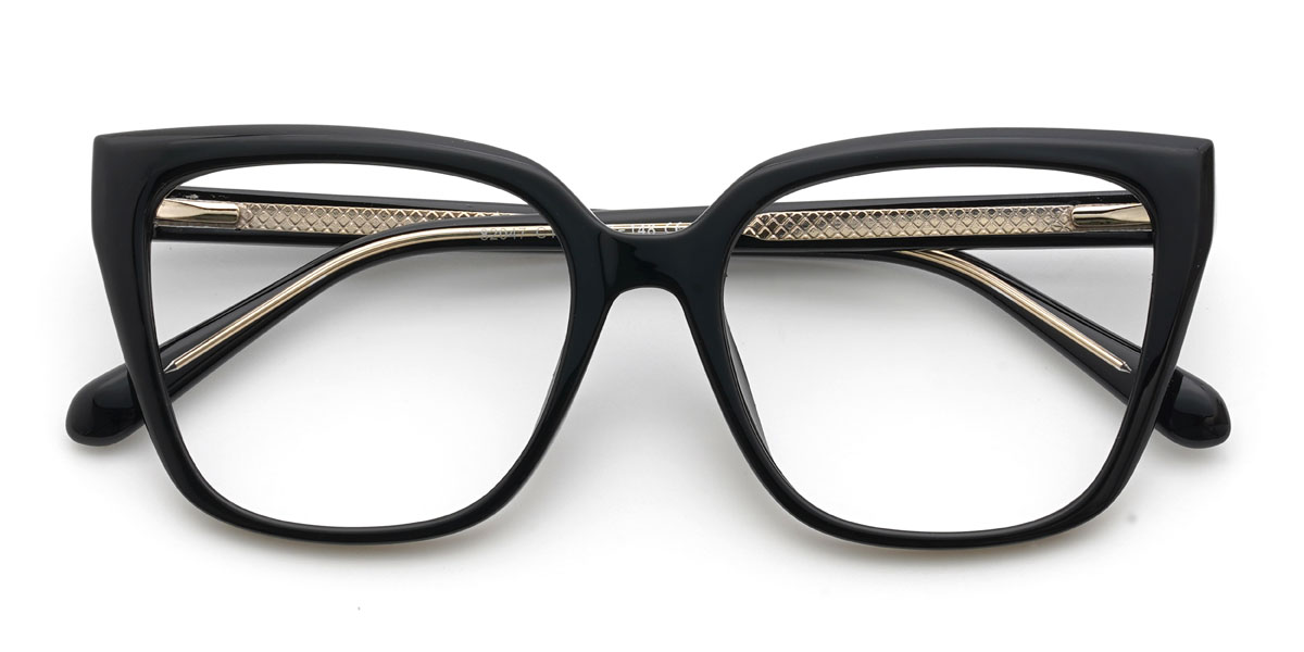 Black Nkanyezi Glasses - Square Glasses