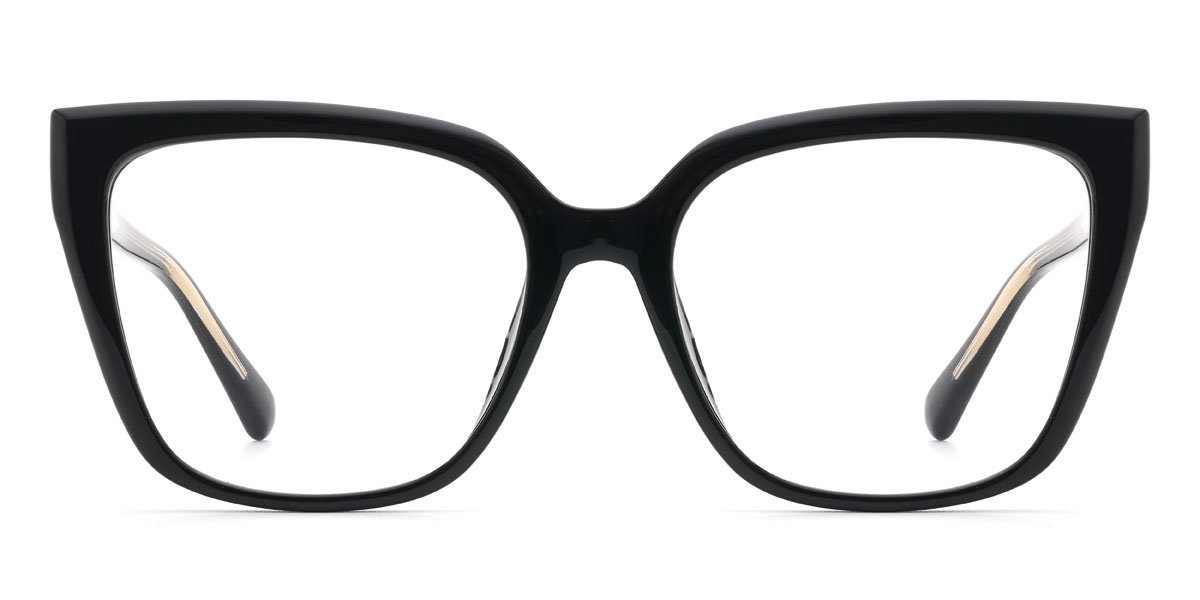 Black Nkanyezi Glasses - Square Glasses