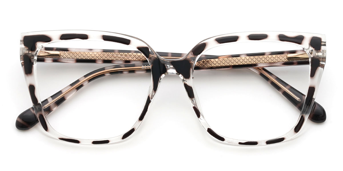 Grey Stripe Nkanyezi Glasses - Square Glasses