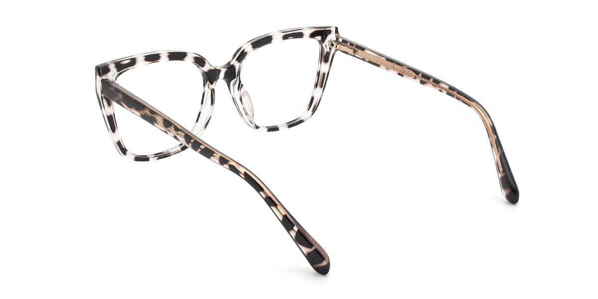 Grey Stripe Nkanyezi Glasses - Square Glasses