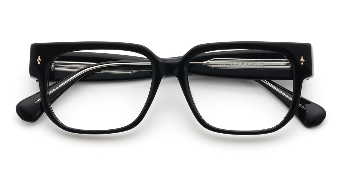 Black Lethabo Glasses - Rectangle Glasses