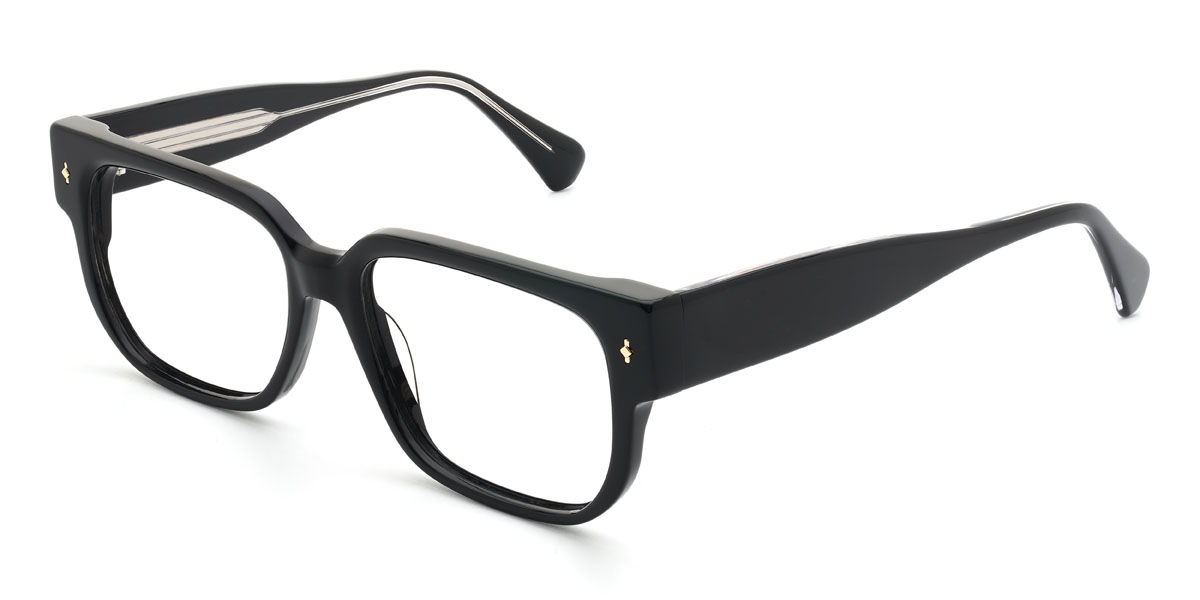Black Lethabo Glasses - Rectangle Glasses